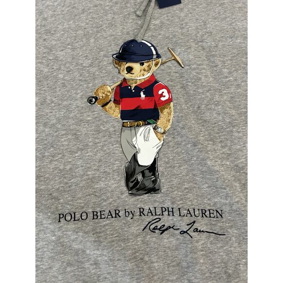 Polo Ralph Lauren Polo Bear Polo Player Hooded Sweater Size 4XB/4TG - Picture 6 of 10